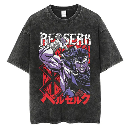 Berserk Anime Washed T-Shirts