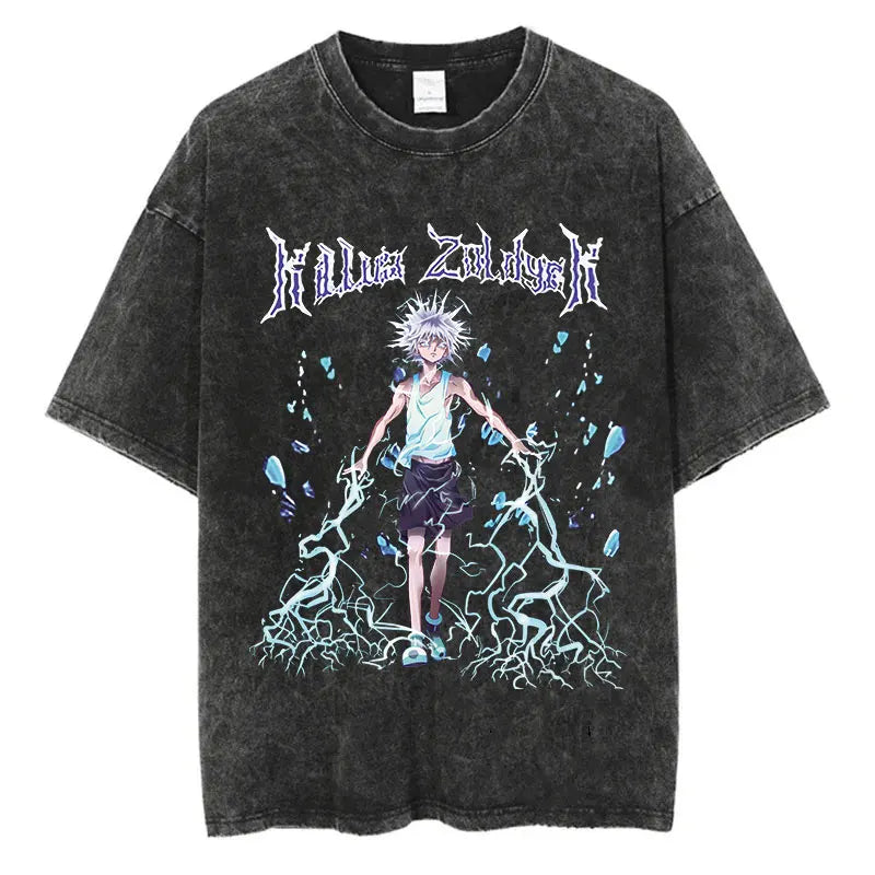 Hunter x Hunter Anime Washed T-Shirts