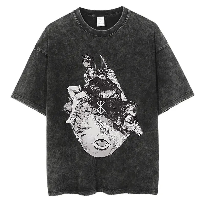 Berserk Anime Washed T-Shirts