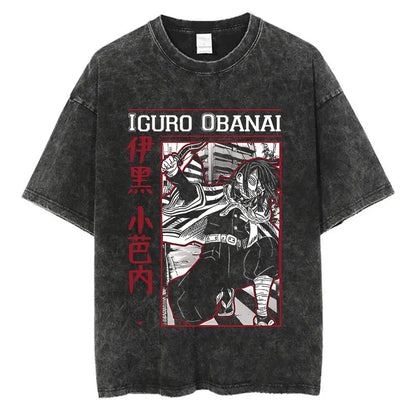 Demon Slayer Anime Washed T-Shirts