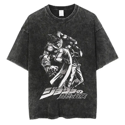 JoJo Bizarre Adventure Anime Washed T-Shirts - Collection #1