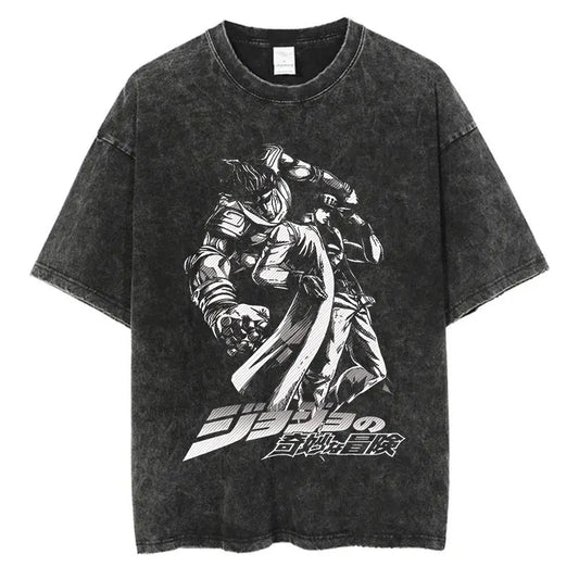 JoJo Bizarre Adventure Anime Washed T-Shirts - Collection #1