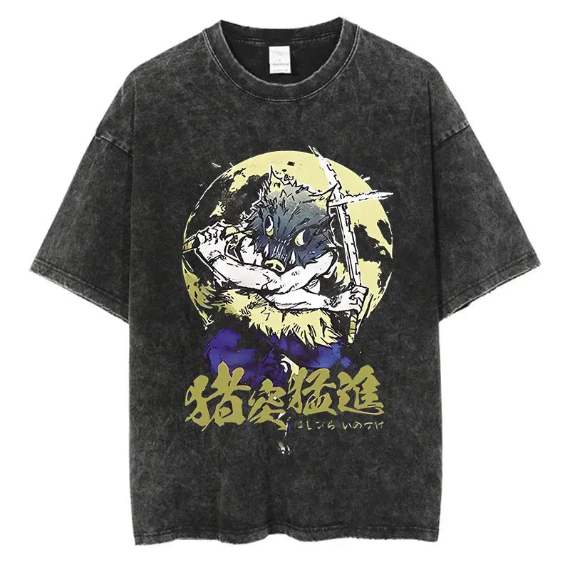 Demon Slayer Anime Washed T-Shirts