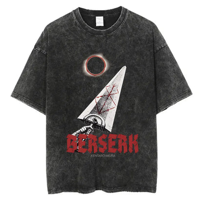 Berserk Anime Washed T-Shirts