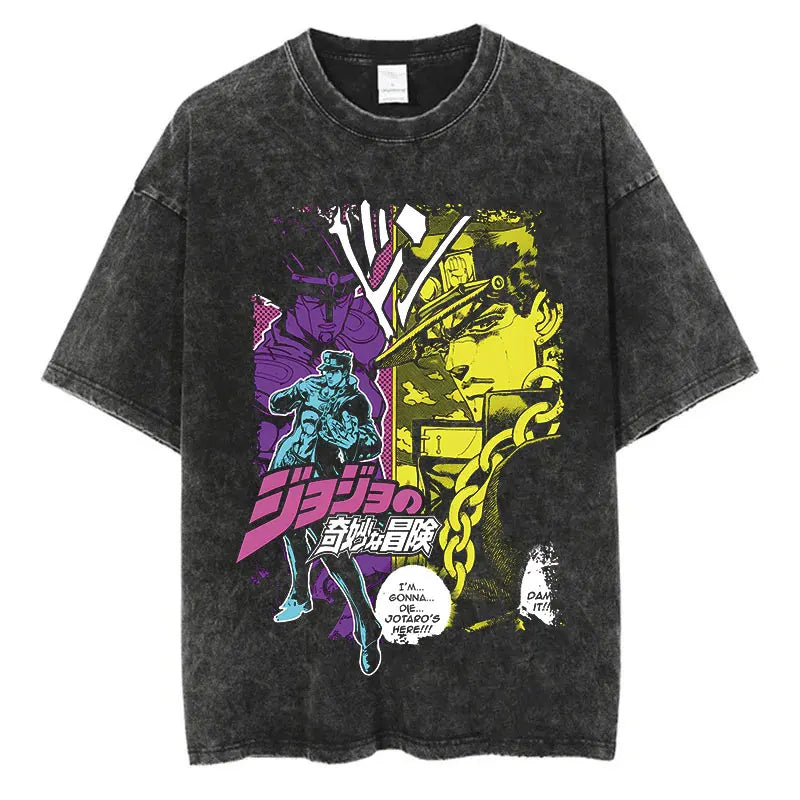 JoJo Bizarre Adventure Anime Washed T-Shirts - Collection #2