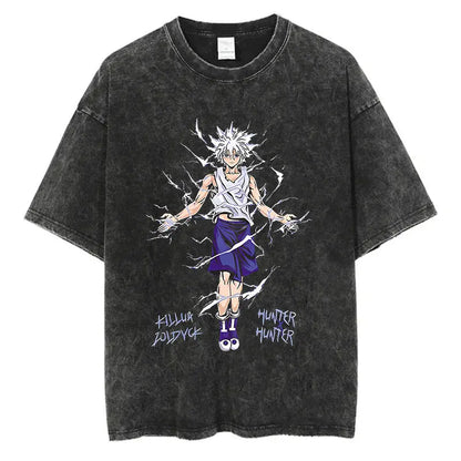 Hunter x Hunter Anime Washed T-Shirts