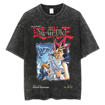 Yu Gi Ou Anime Washed T-Shirts