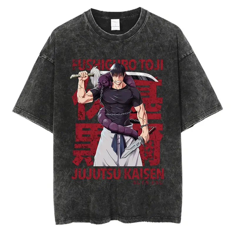 Jujutsu Kaisen Anime Washed T-Shirts - Collection #3