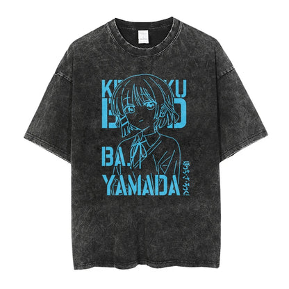 Bocchi the Rock Anime Washed T-Shirts