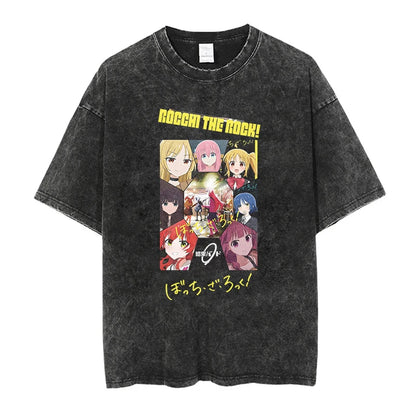 Bocchi the Rock Anime Washed T-Shirts