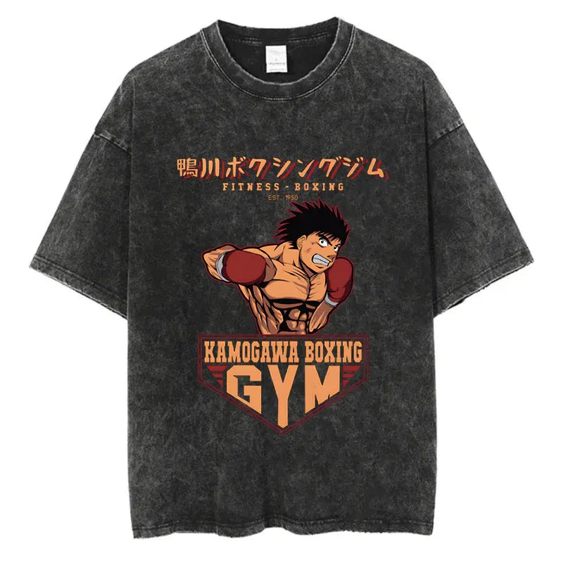 Hajime No Ippo Anime Washed T-Shirts