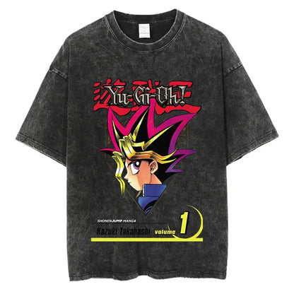 Yu Gi Ou Anime Washed T-Shirts