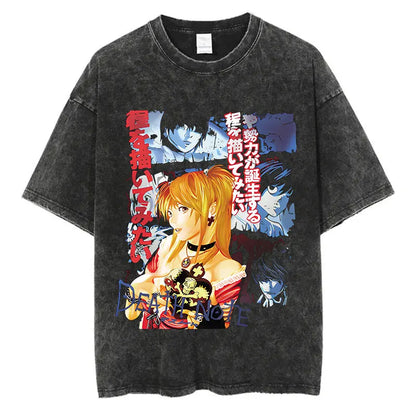 Death Note Anime Washed T-Shirts