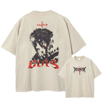 Berserk Anime Washed T-Shirts - Collection #2