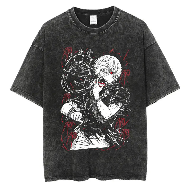 Tokyo Ghoul Anime Washed T-Shirts