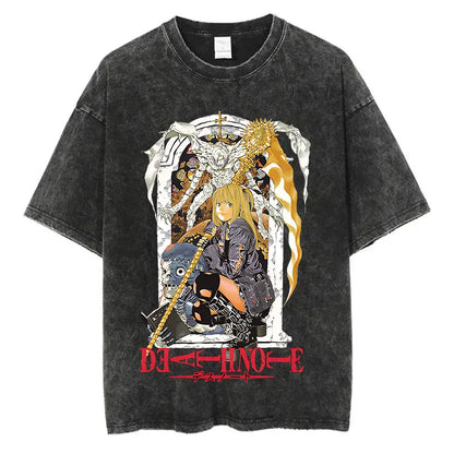 Death Note Anime Washed T-Shirts