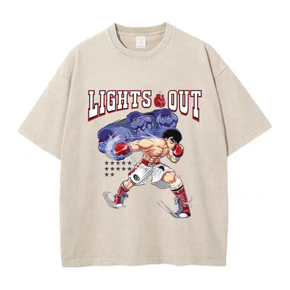 Hajime No Ippo Anime Washed T-Shirts - Collection #2