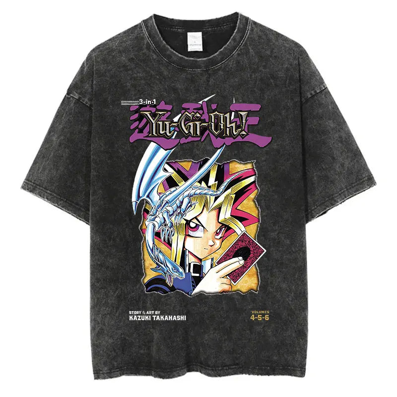 Yu Gi Ou Anime Washed T-Shirts