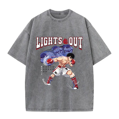 Hajime No Ippo Anime Washed T-Shirts - Collection #2