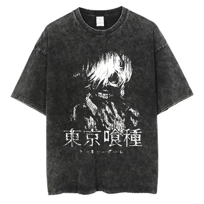 Tokyo Ghoul Anime Washed T-Shirts